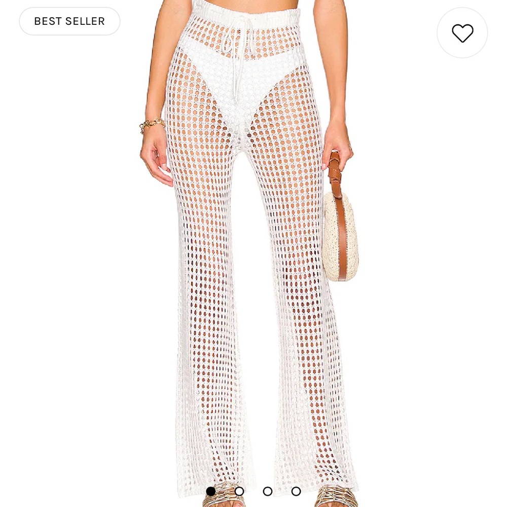 Elektra Crochet Pant in White by superdown - XS. Worn once